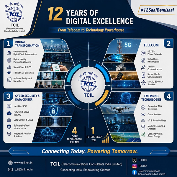 Technology Powerhouse TCIL evolves from telecom to technology powerhouse - BureauGram News